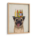 Amante De La Cerveza Pug Fawn - Fab Funky | Cuadro decorativo de Canvas Lab