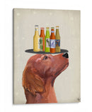 Setter Rojo Amante De La Cerveza - Fab Funky | Cuadro decorativo de Canvas Lab