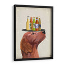 Setter Rojo Amante De La Cerveza - Fab Funky | Cuadro decorativo de Canvas Lab