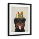 Rottweiler Beer Lover - Fab Funky | Cuadro decorativo de Canvas Lab