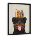 Rottweiler Beer Lover - Fab Funky | Cuadro decorativo de Canvas Lab