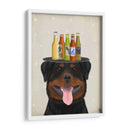 Rottweiler Beer Lover - Fab Funky | Cuadro decorativo de Canvas Lab