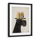 Schnauzer Black Beer Lover - Fab Funky | Cuadro decorativo de Canvas Lab