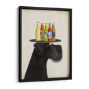 Schnauzer Black Beer Lover - Fab Funky | Cuadro decorativo de Canvas Lab