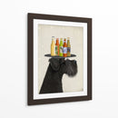 Schnauzer Black Beer Lover - Fab Funky | Cuadro decorativo de Canvas Lab