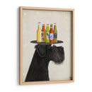 Schnauzer Black Beer Lover - Fab Funky | Cuadro decorativo de Canvas Lab