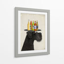 Schnauzer Black Beer Lover - Fab Funky | Cuadro decorativo de Canvas Lab