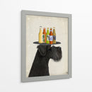 Schnauzer Black Beer Lover - Fab Funky | Cuadro decorativo de Canvas Lab