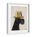 Schnauzer Black Beer Lover - Fab Funky | Cuadro decorativo de Canvas Lab