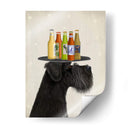 Schnauzer Black Beer Lover - Fab Funky | Cuadro decorativo de Canvas Lab