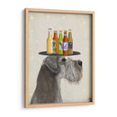 Schnauzer Grey Beer Lover - Fab Funky | Cuadro decorativo de Canvas Lab