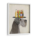 Schnauzer Grey Beer Lover - Fab Funky | Cuadro decorativo de Canvas Lab