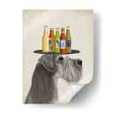 Schnauzer Grey Beer Lover - Fab Funky | Cuadro decorativo de Canvas Lab
