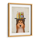 Shetland Sheepdog Beer Lover - Fab Funky | Cuadro decorativo de Canvas Lab