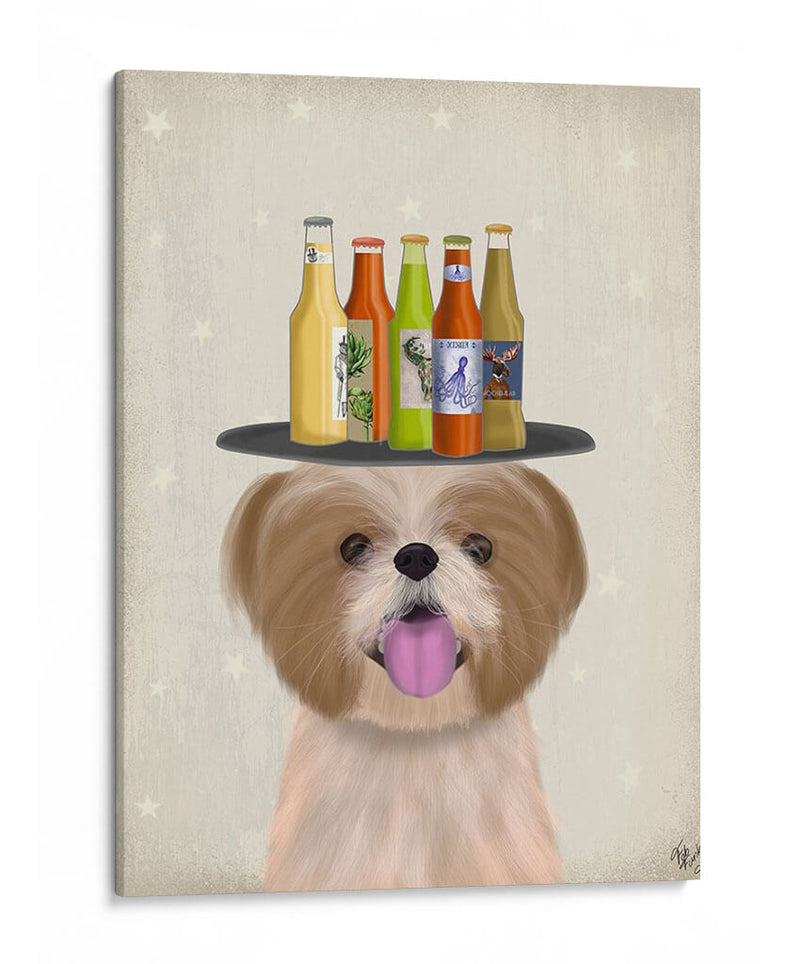 Shih Tzu Beer Lover - Fab Funky | Cuadro decorativo de Canvas Lab