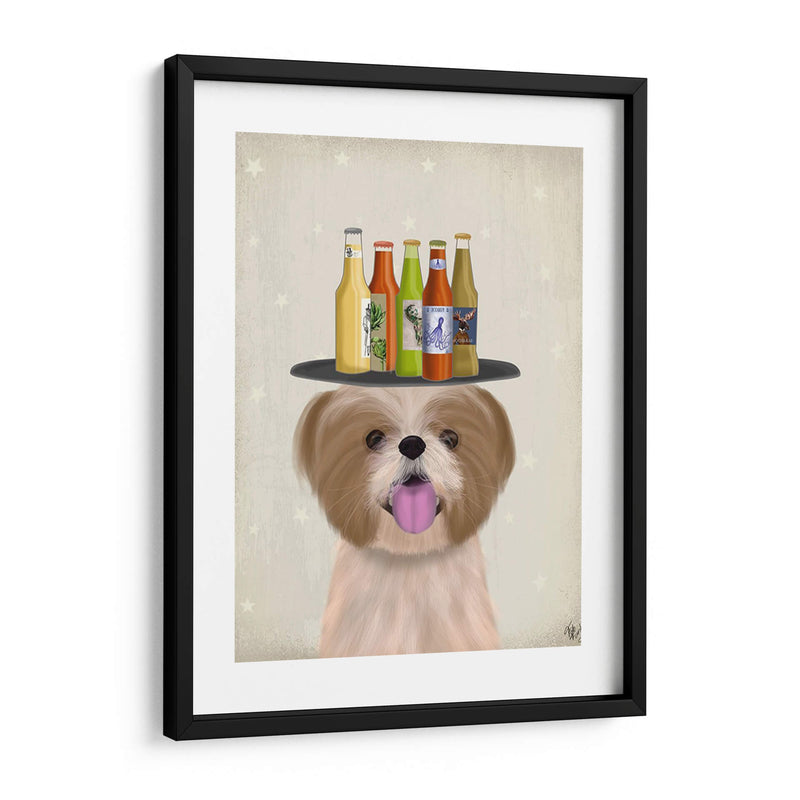 Shih Tzu Beer Lover - Fab Funky | Cuadro decorativo de Canvas Lab