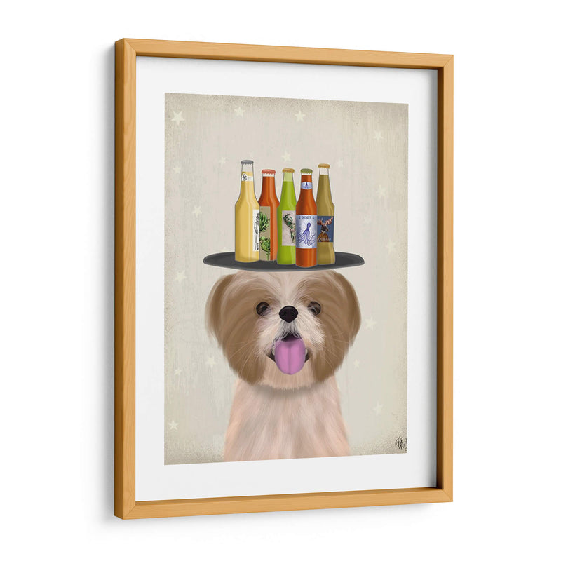 Shih Tzu Beer Lover - Fab Funky | Cuadro decorativo de Canvas Lab