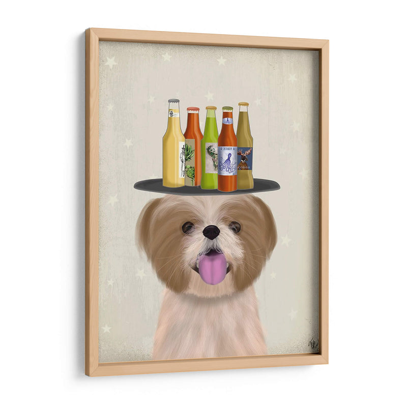Shih Tzu Beer Lover - Fab Funky | Cuadro decorativo de Canvas Lab