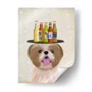 Shih Tzu Beer Lover - Fab Funky | Cuadro decorativo de Canvas Lab