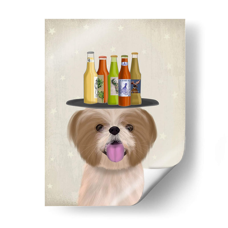 Shih Tzu Beer Lover - Fab Funky | Cuadro decorativo de Canvas Lab