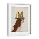 Rey Charles Spaniel Blanco Blanco Amante - Fab Funky | Cuadro decorativo de Canvas Lab