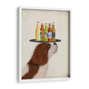 Rey Charles Spaniel Blanco Blanco Amante - Fab Funky | Cuadro decorativo de Canvas Lab