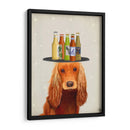 Cocker Spaniel Golden Beer Lover - Fab Funky | Cuadro decorativo de Canvas Lab