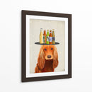 Cocker Spaniel Golden Beer Lover - Fab Funky | Cuadro decorativo de Canvas Lab