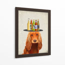 Cocker Spaniel Golden Beer Lover - Fab Funky | Cuadro decorativo de Canvas Lab