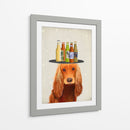 Cocker Spaniel Golden Beer Lover - Fab Funky | Cuadro decorativo de Canvas Lab
