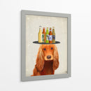 Cocker Spaniel Golden Beer Lover - Fab Funky | Cuadro decorativo de Canvas Lab