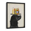 Cocker Spaniel Black Beer Lover - Fab Funky | Cuadro decorativo de Canvas Lab