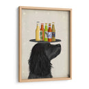 Cocker Spaniel Black Beer Lover - Fab Funky | Cuadro decorativo de Canvas Lab