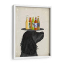 Cocker Spaniel Black Beer Lover - Fab Funky | Cuadro decorativo de Canvas Lab