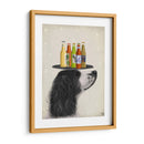 Springer Spaniel Negro Blanco Cerveza Amante - Fab Funky | Cuadro decorativo de Canvas Lab