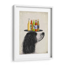 Springer Spaniel Negro Blanco Cerveza Amante - Fab Funky | Cuadro decorativo de Canvas Lab