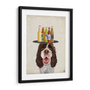Springer Spaniel Marrón Blanco Cerveza Amante - Fab Funky | Cuadro decorativo de Canvas Lab