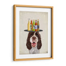 Springer Spaniel Marrón Blanco Cerveza Amante - Fab Funky | Cuadro decorativo de Canvas Lab