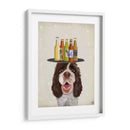 Springer Spaniel Marrón Blanco Cerveza Amante - Fab Funky | Cuadro decorativo de Canvas Lab