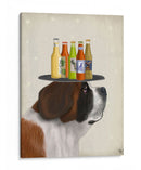 San Bernard Beer Lover - Fab Funky | Cuadro decorativo de Canvas Lab