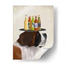 San Bernard Beer Lover - Fab Funky | Cuadro decorativo de Canvas Lab