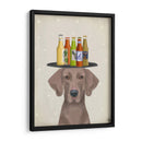 Weimerarner Beer Lover - Fab Funky | Cuadro decorativo de Canvas Lab