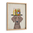 Weimerarner Beer Lover - Fab Funky | Cuadro decorativo de Canvas Lab