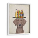 Weimerarner Beer Lover - Fab Funky | Cuadro decorativo de Canvas Lab