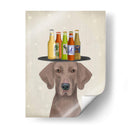 Weimerarner Beer Lover - Fab Funky | Cuadro decorativo de Canvas Lab