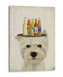 West Highland Terrier Cerveza Amante - Fab Funky | Cuadro decorativo de Canvas Lab
