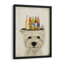 West Highland Terrier Cerveza Amante - Fab Funky | Cuadro decorativo de Canvas Lab