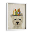 West Highland Terrier Cerveza Amante - Fab Funky | Cuadro decorativo de Canvas Lab