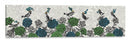Pájaros Florecientes, Azul Y Verde. - Fab Funky | Cuadro decorativo de Canvas Lab