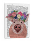 Impresión Del Libro De La Corona Del Cerdo Y De La Flor - Fab Funky | Cuadro decorativo de Canvas Lab